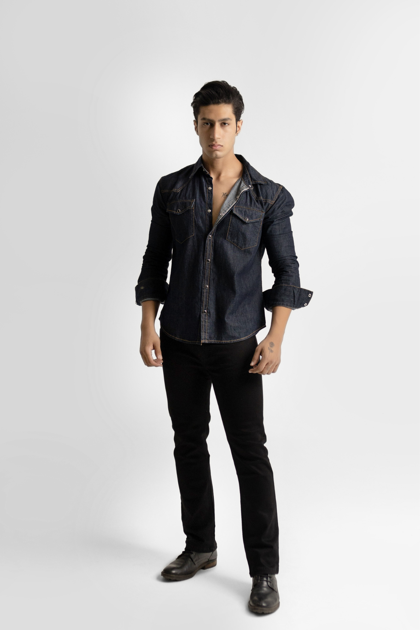 Selvedge Denim Shirt- Indigo