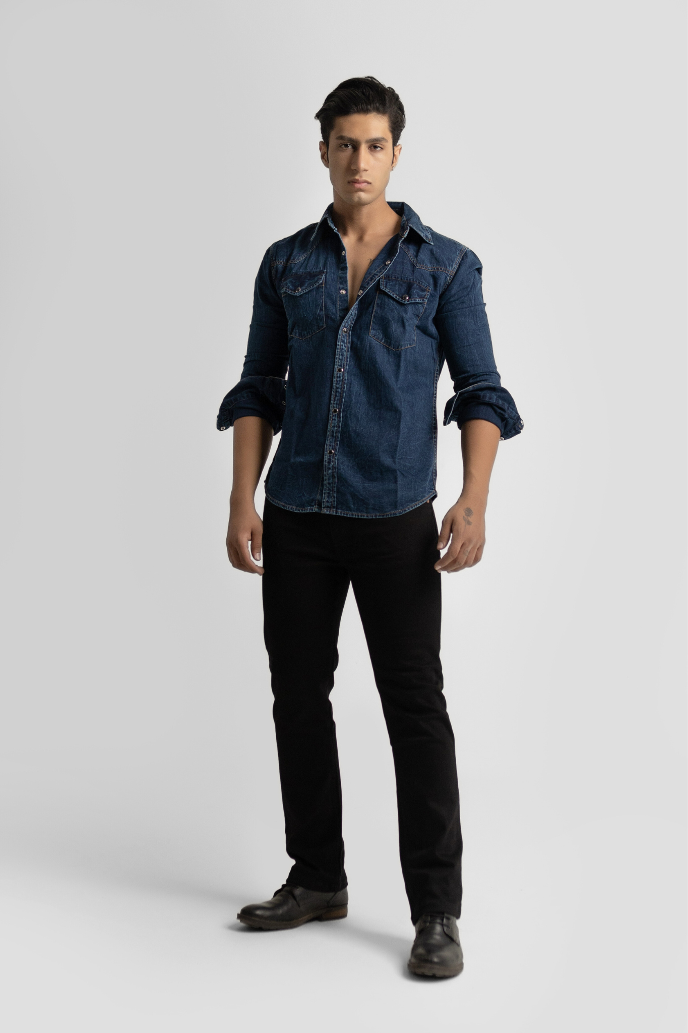 Denim Shirt-Indigo