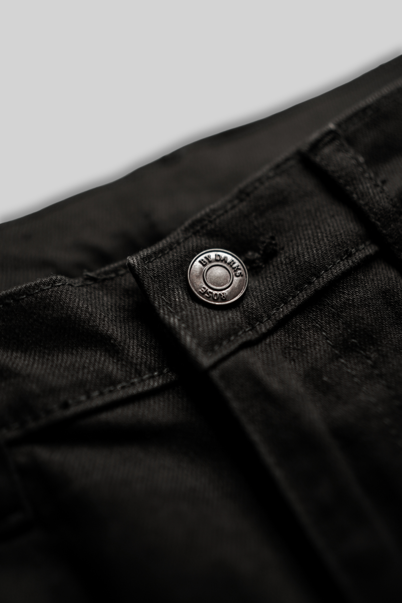 Denim Straight Jeans- Black