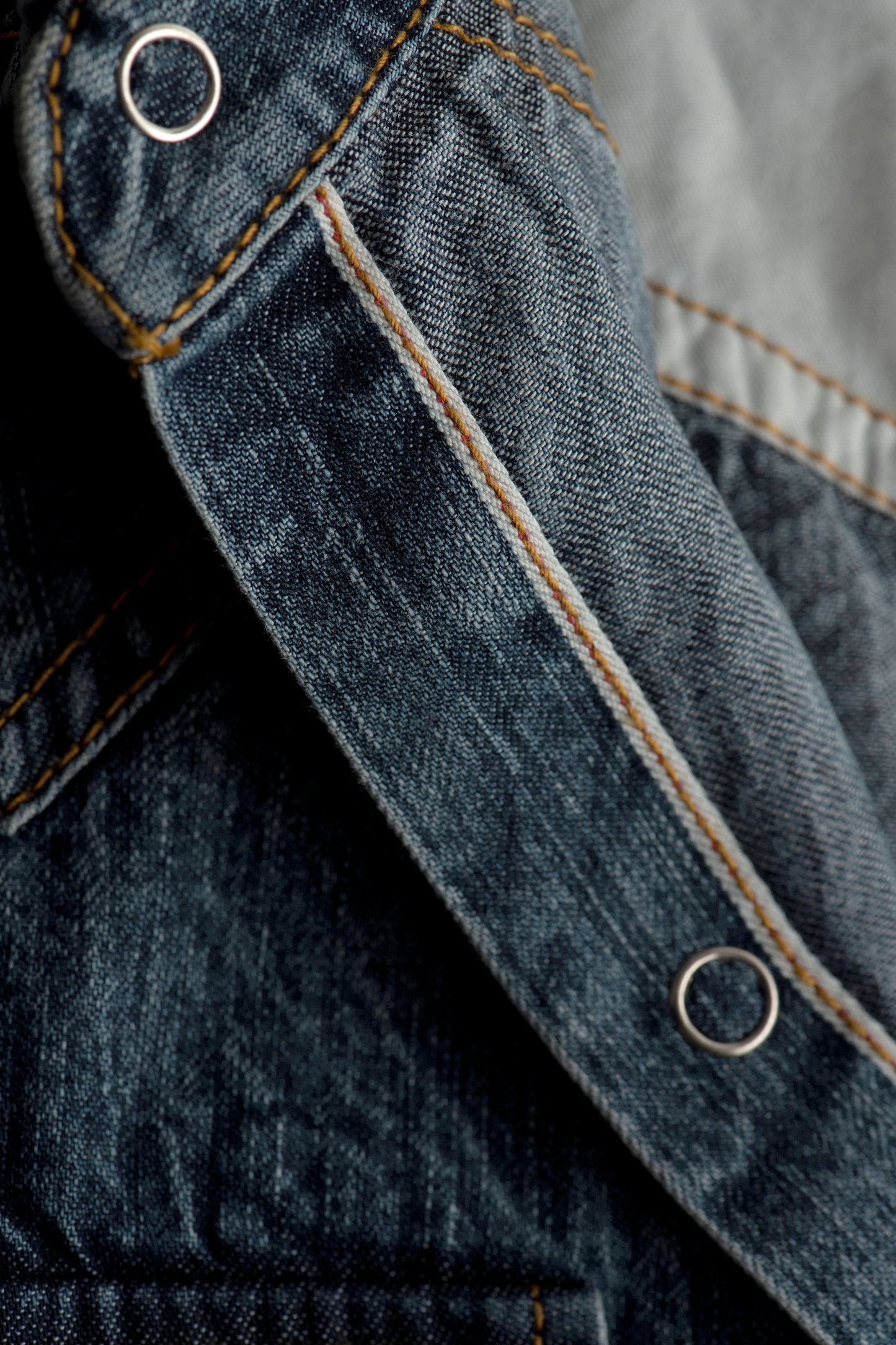 Selvedge Denim Shirt- Light Blue