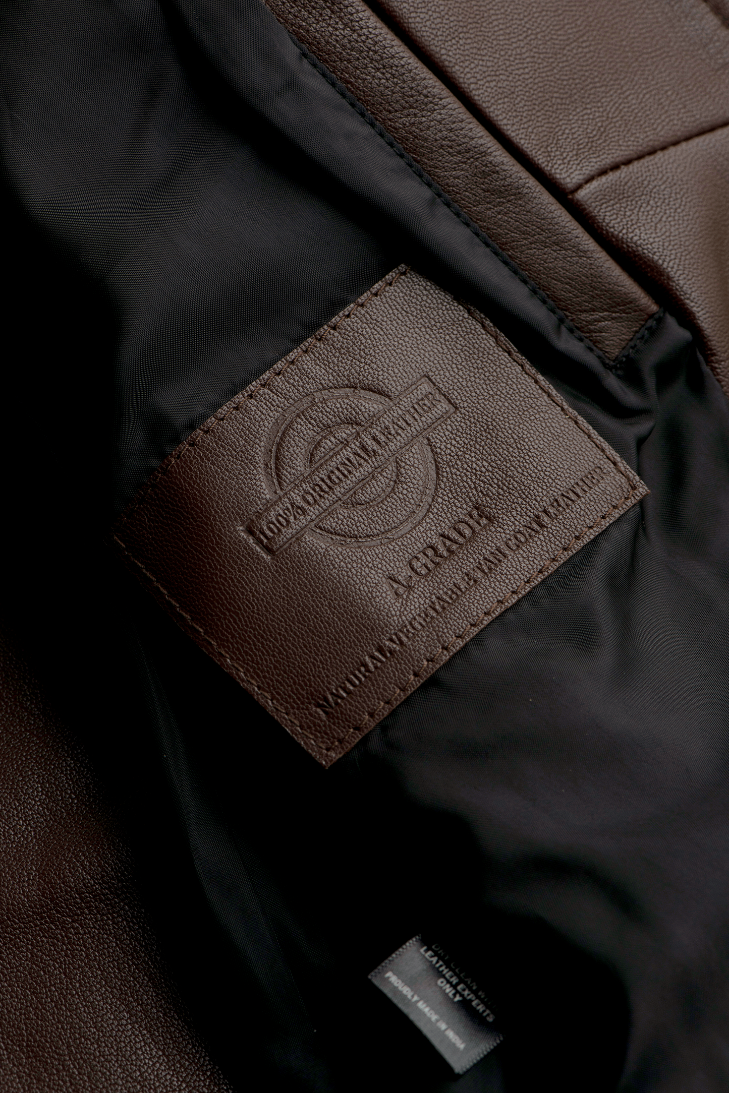 The Classic Nappa Leather Jacket- Tan