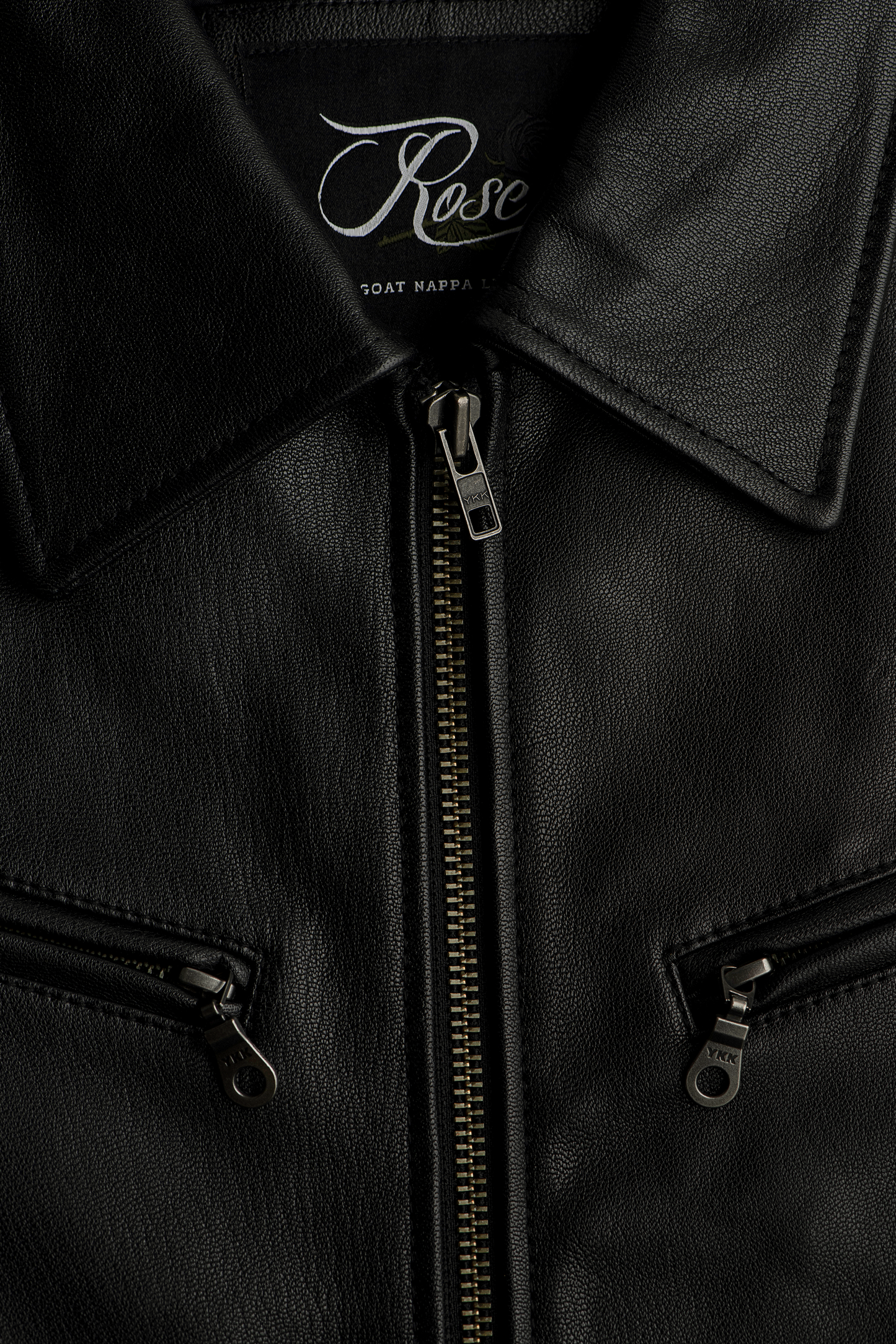 The Classic Nappa Leather Jacket- Black