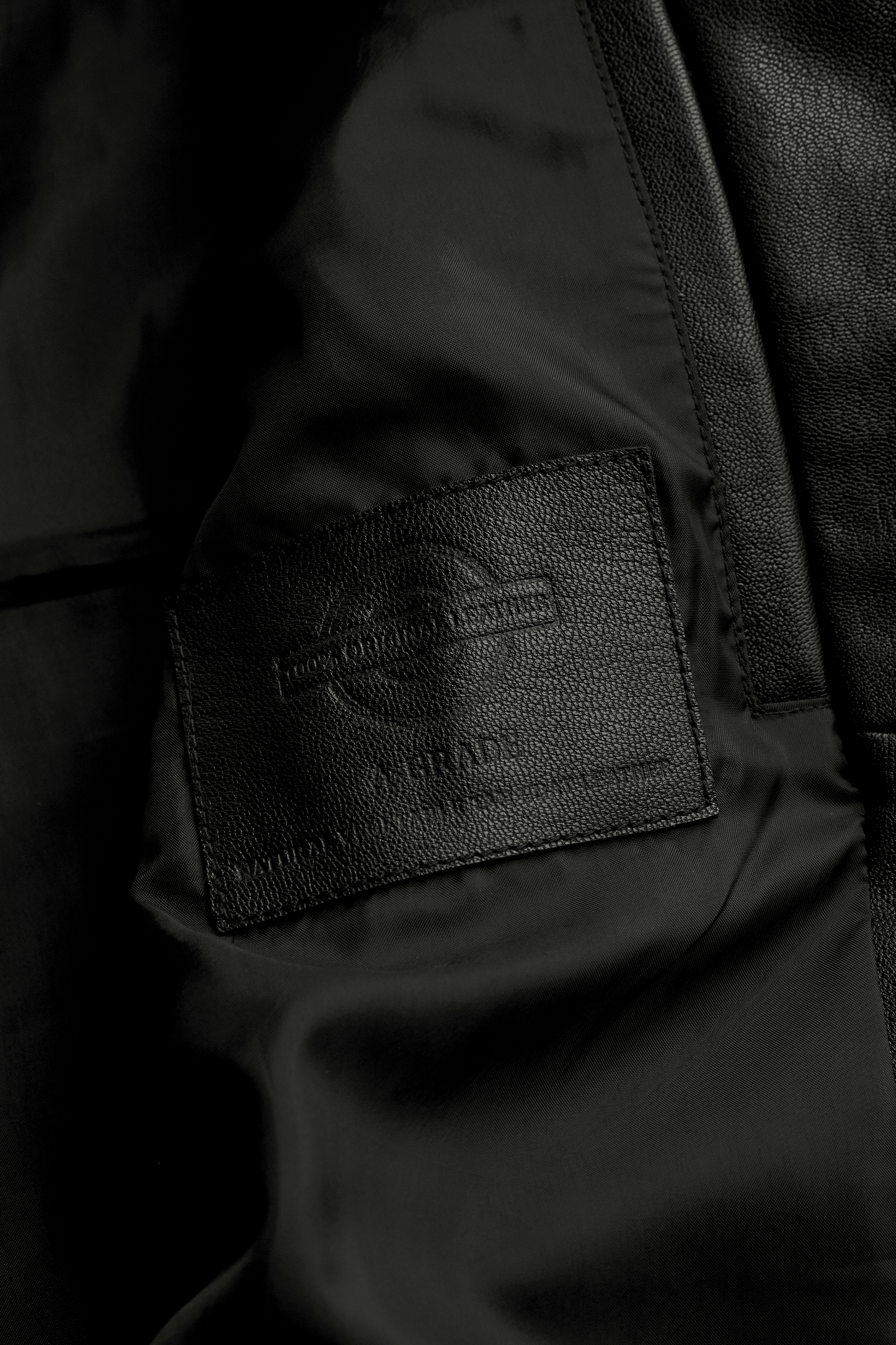 The Classic Nappa Leather Jacket- Black