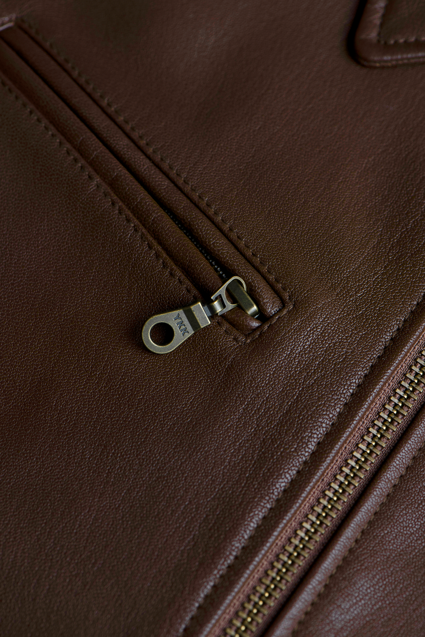 The Classic Nappa Leather Jacket- Tan