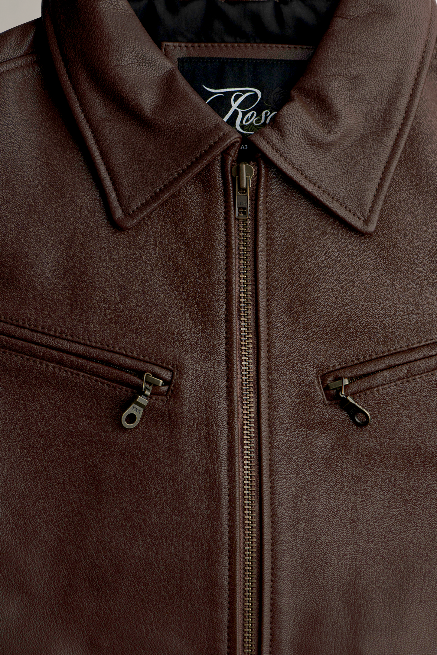 The Classic Nappa Leather Jacket- Tan
