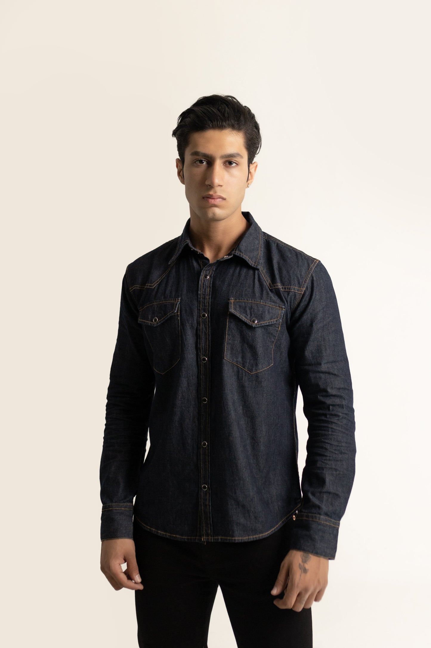 Selvedge Denim Shirt-Indigo