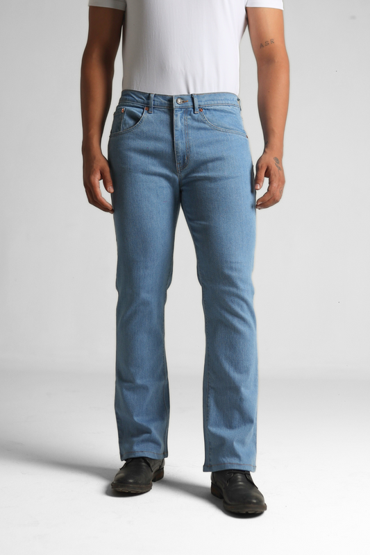 Denim Straight  - Light Blue Jeans