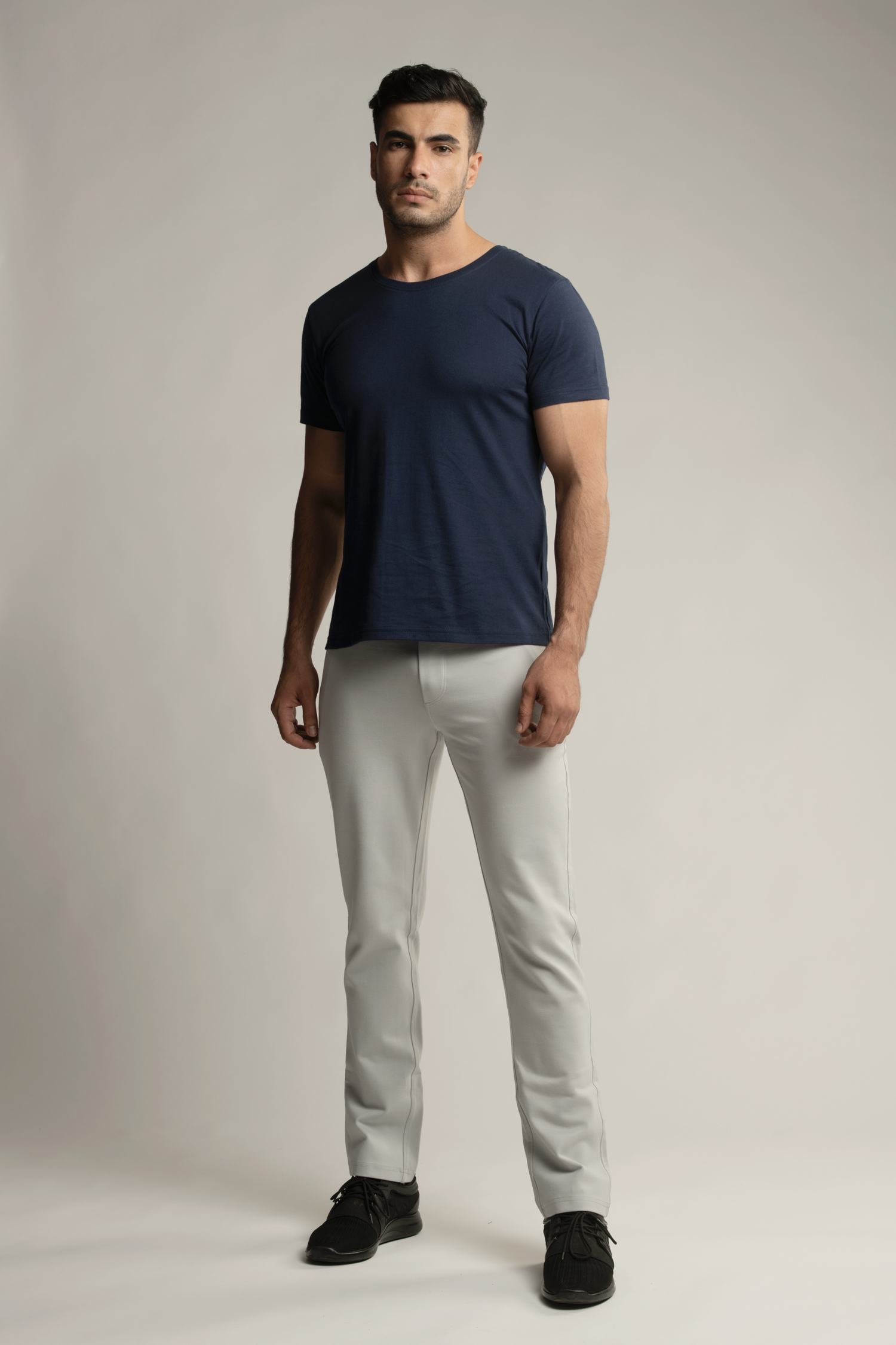 Buy Mchenry Men Ash Grey Solid Poly Viscose Regular Fit Formal Trousers  Online at Best Prices in India - JioMart.
