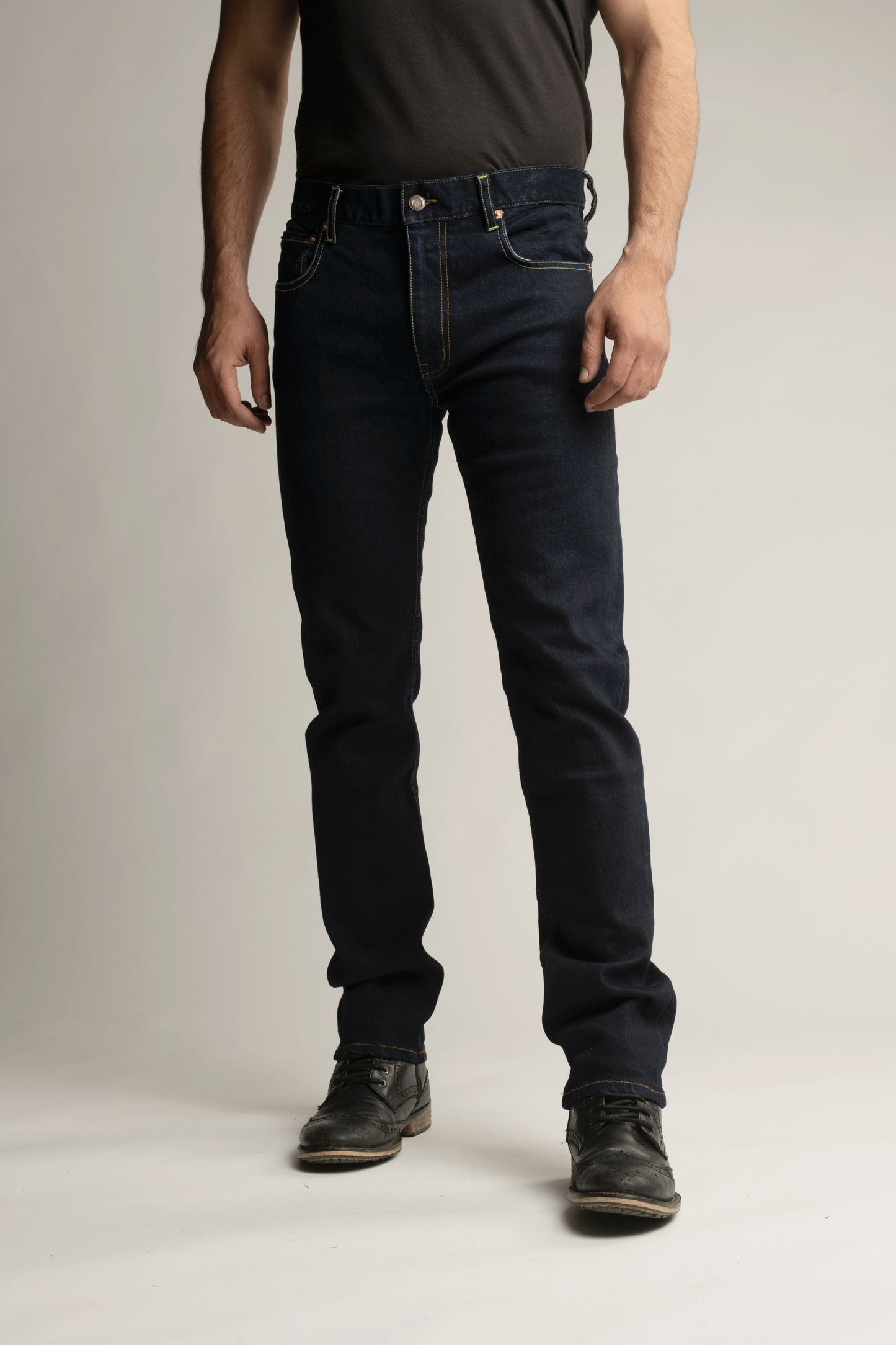 Selvedge Denim Straight Jeans- Indigo